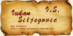 Vukan Šiljegović vizit kartica